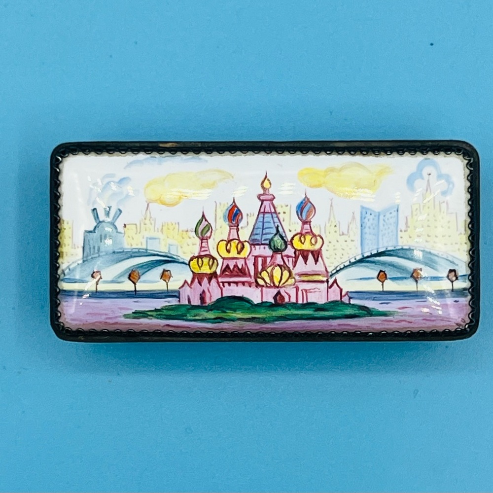 Enamel Oblong Box